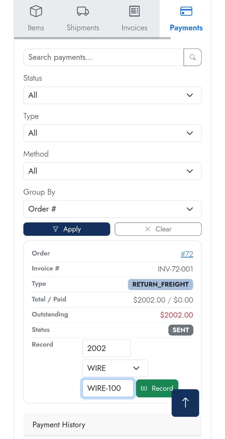 Return payment mobile 1